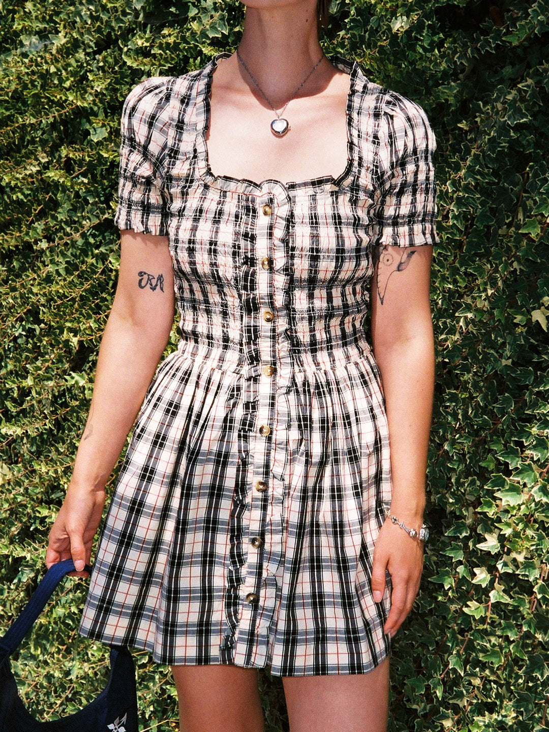 Mansi Mini Dress - Butter Check – Lisa Says Gah