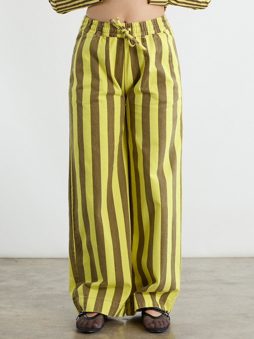 Mustard striped pants fashion