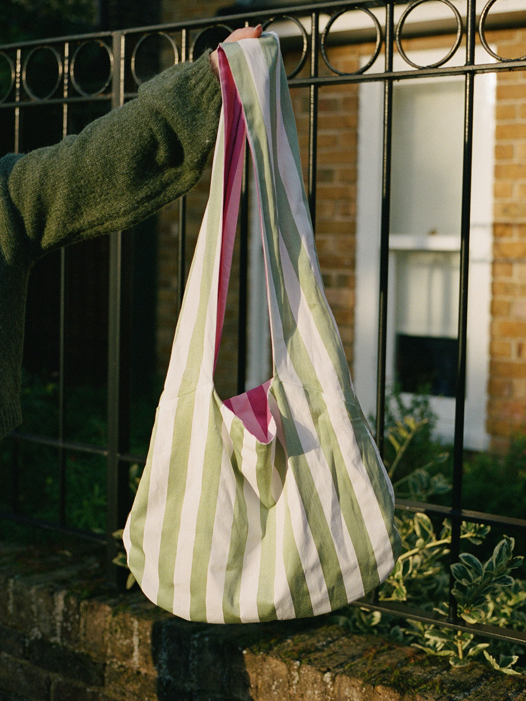 Portobello Reversible Tote - Multi Stripe – Lisa Says Gah
