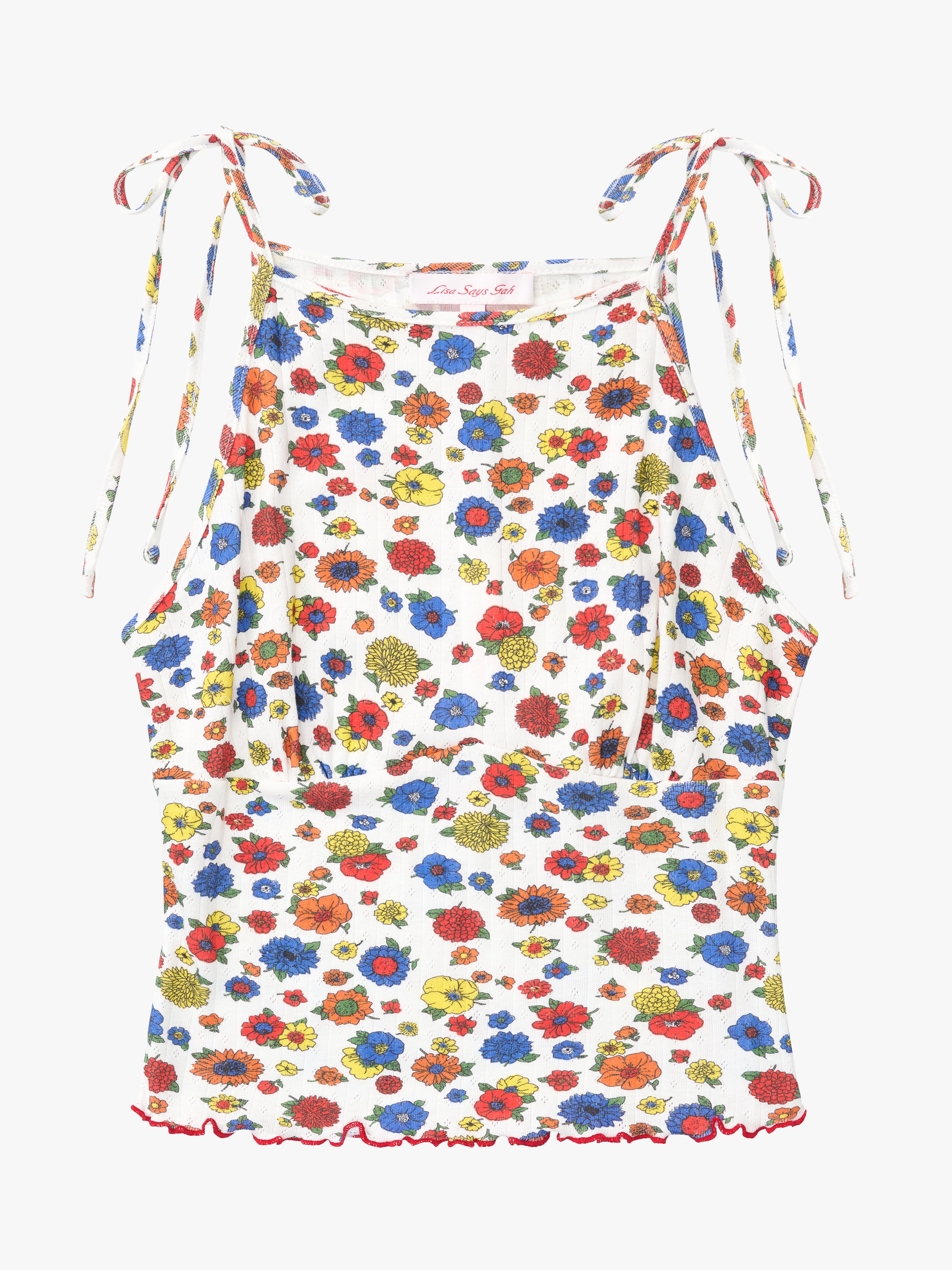 Lucy Top - Primary Floral – Lisa Says Gah