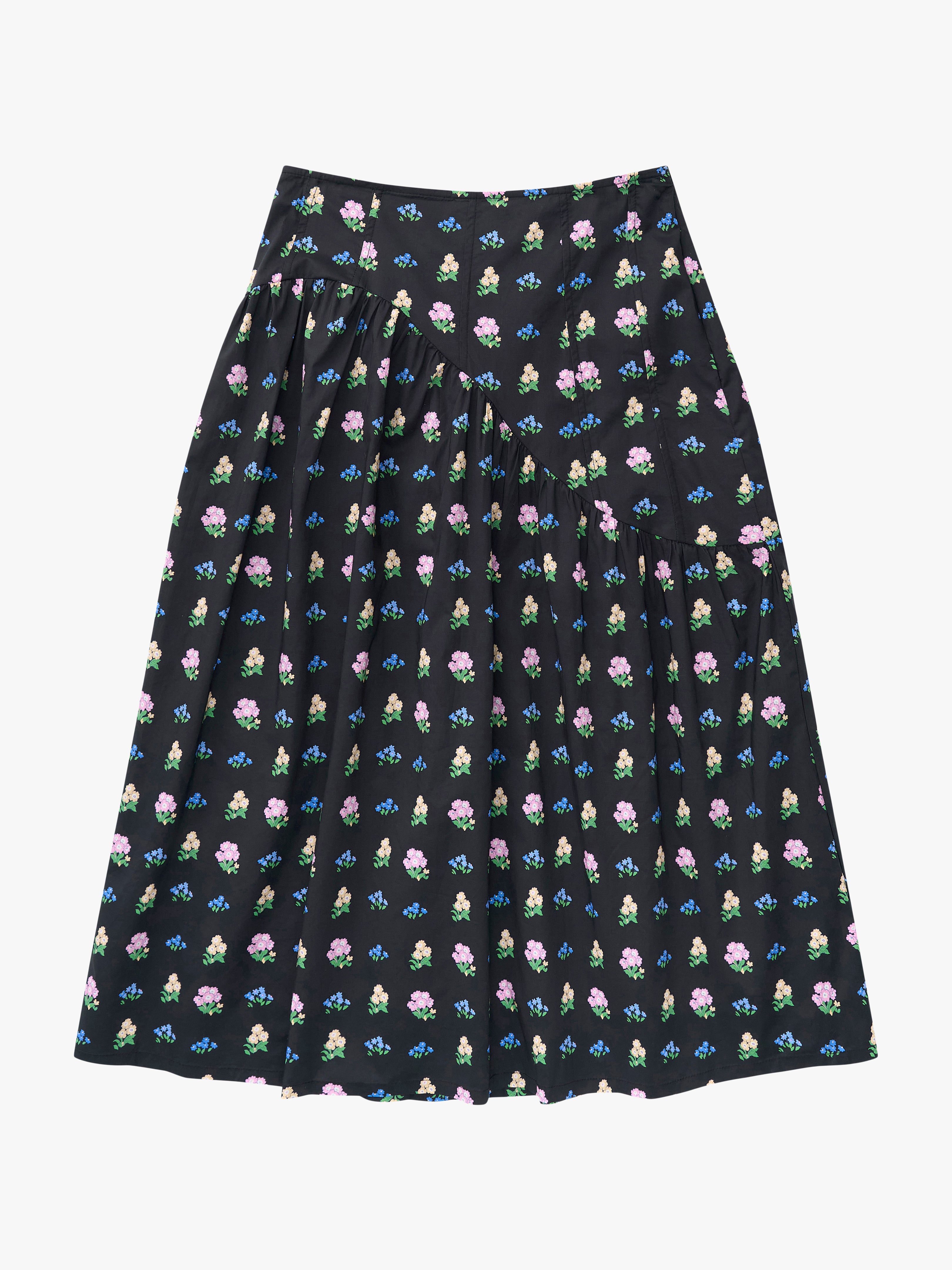 Maeve Midi Skirt - Noir Garden – Lisa Says Gah