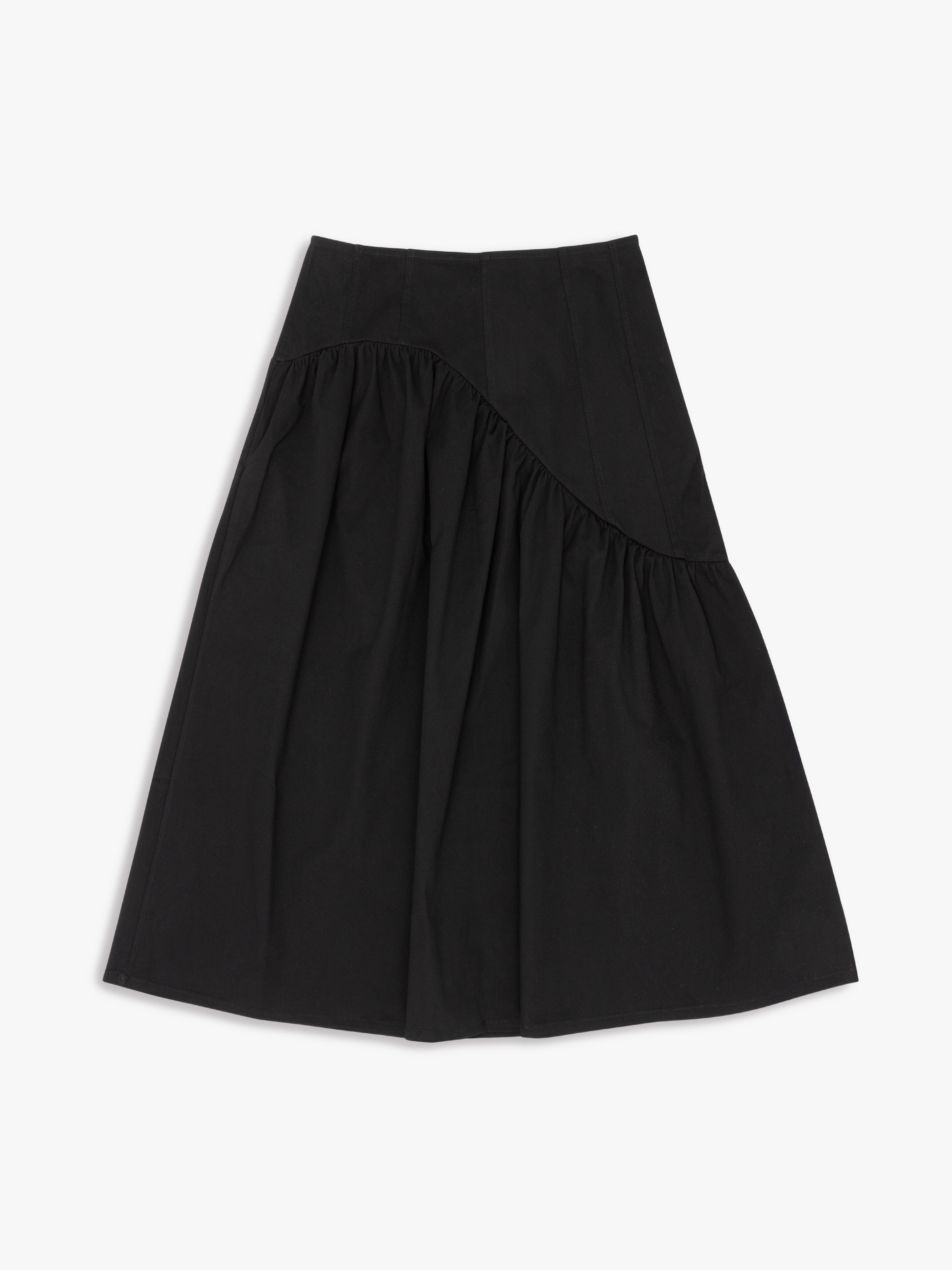 Maeve Midi Skirt - Caviar Twill – Lisa Says Gah