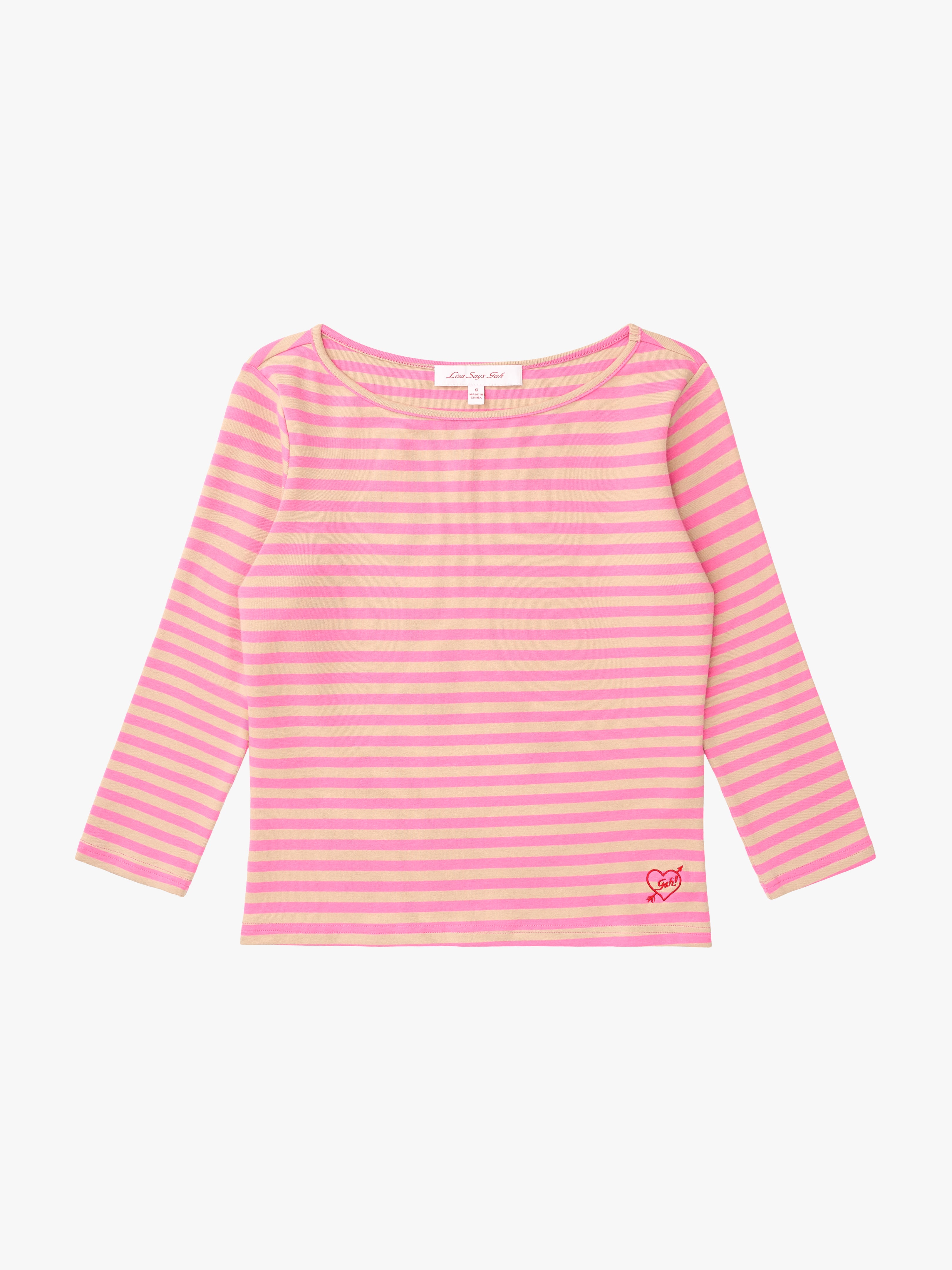 Nia Top - Candy Pink Stripe – Lisa Says Gah