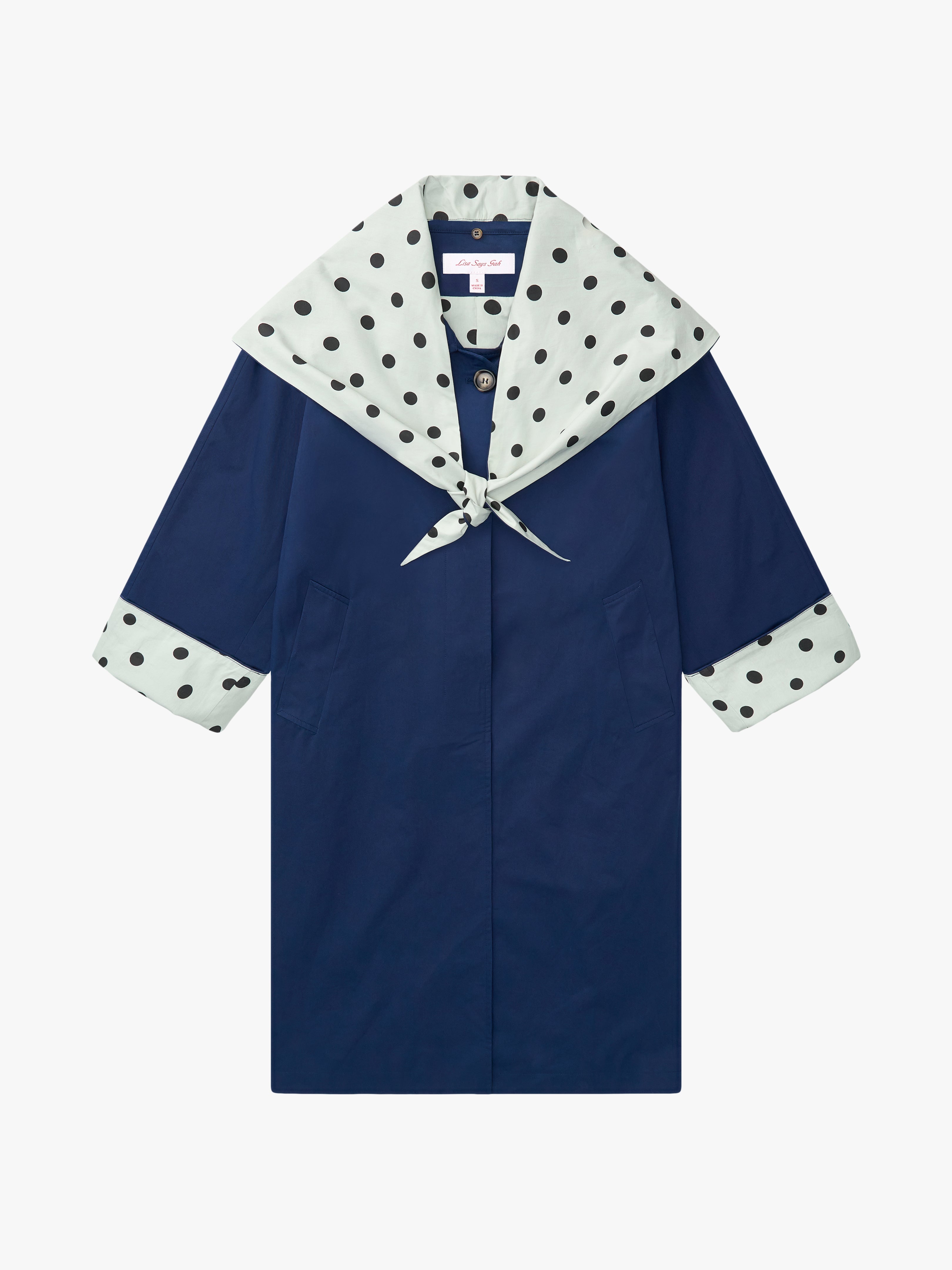 Olson Trench - Mint Chip Dot – Lisa Says Gah