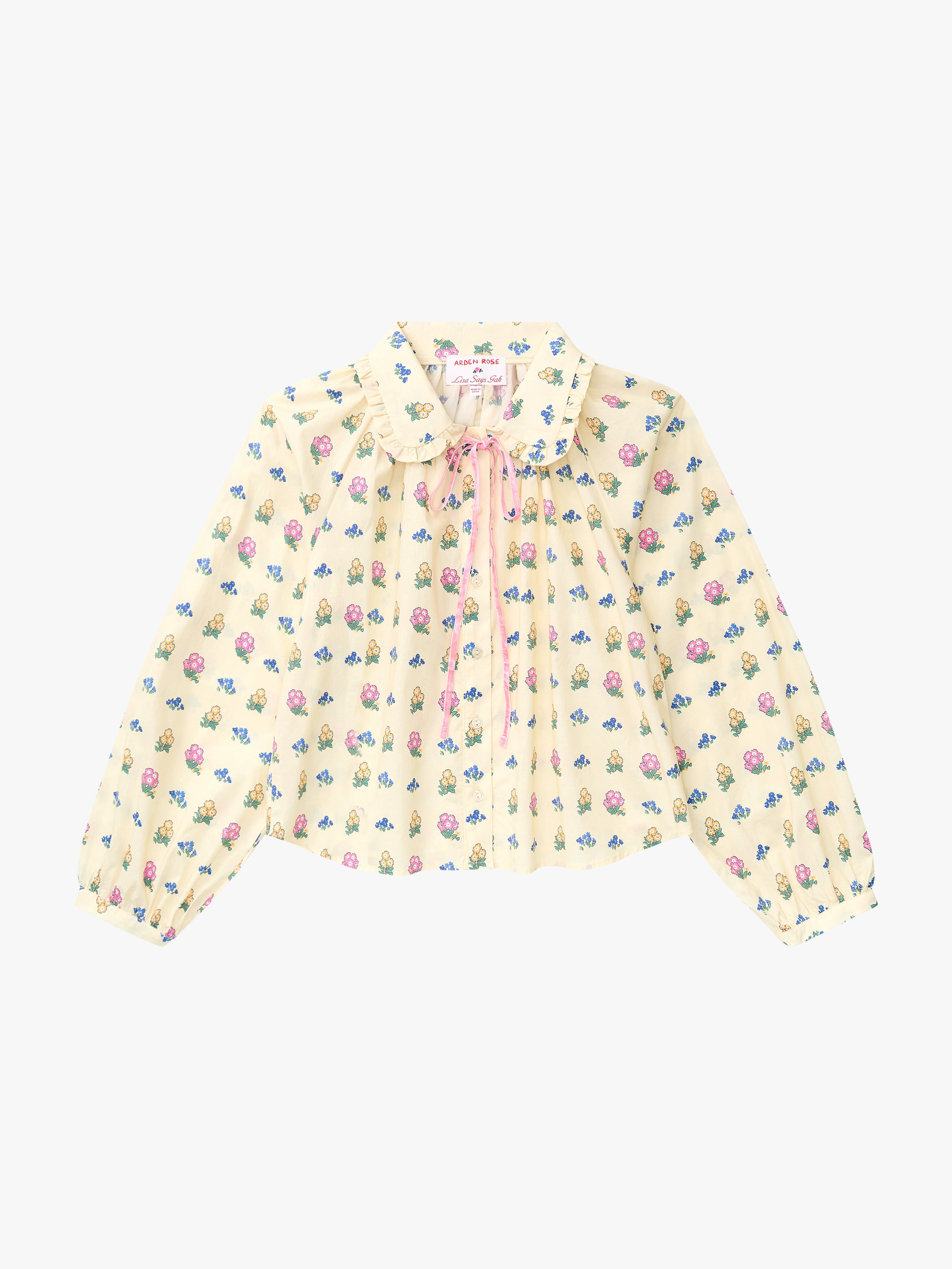 Wimbledon Top - Ivory Garden – Lisa Says Gah