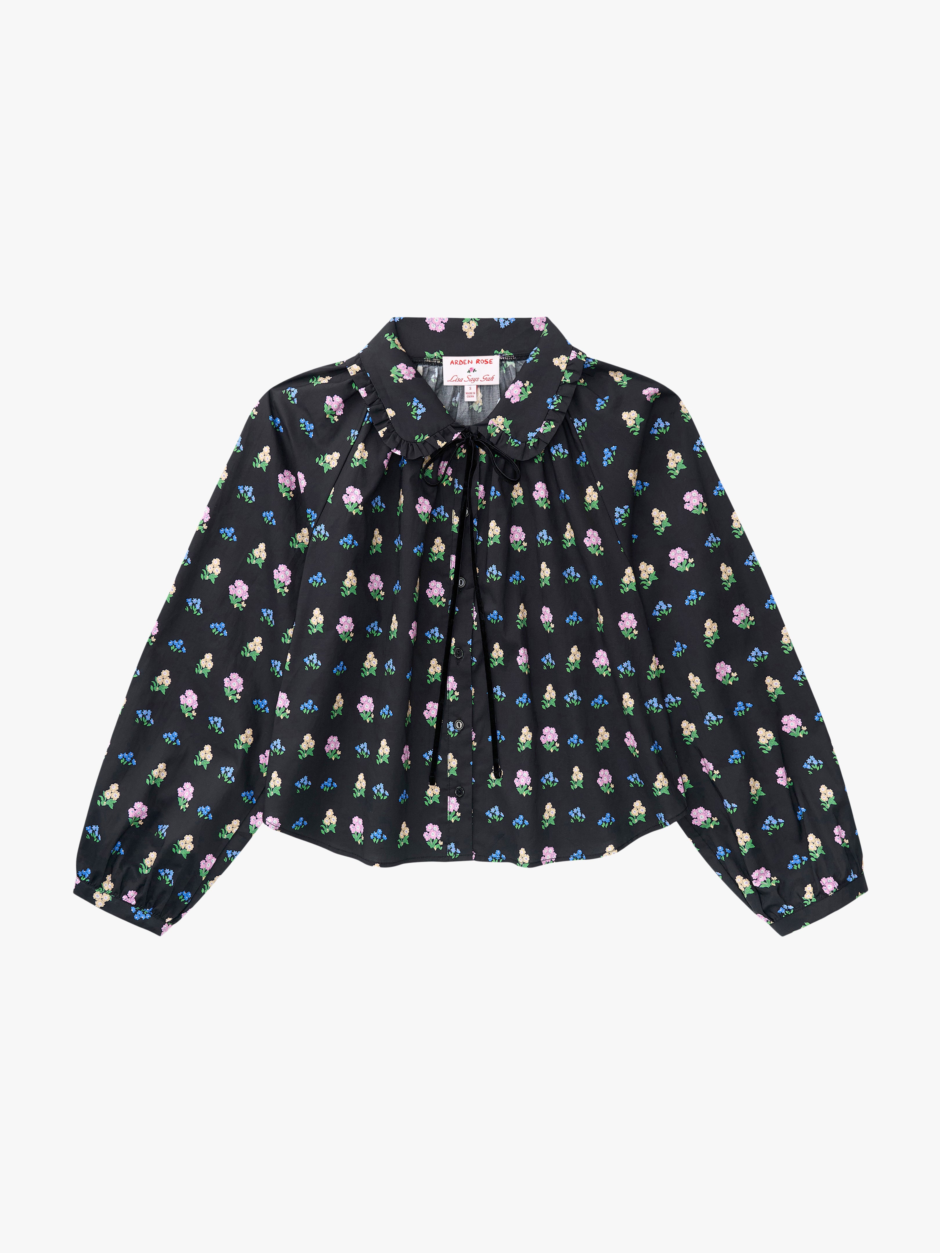 Wimbledon Top - Noir Garden – Lisa Says Gah