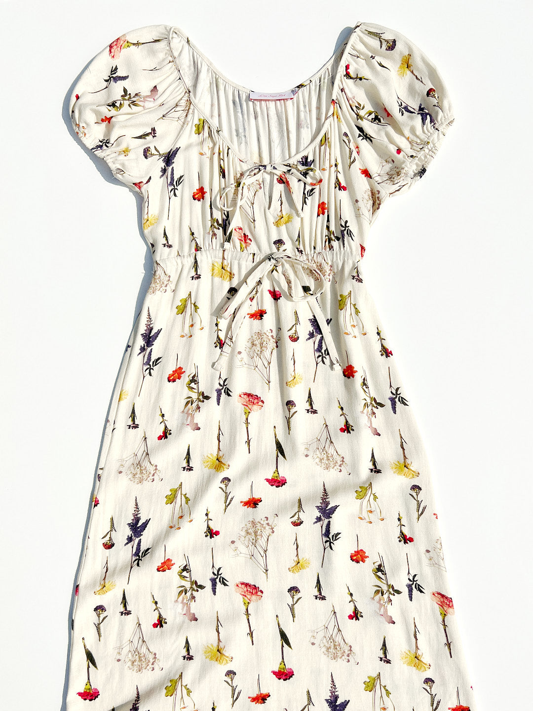 Lady Luxe Ivory Print Dress
