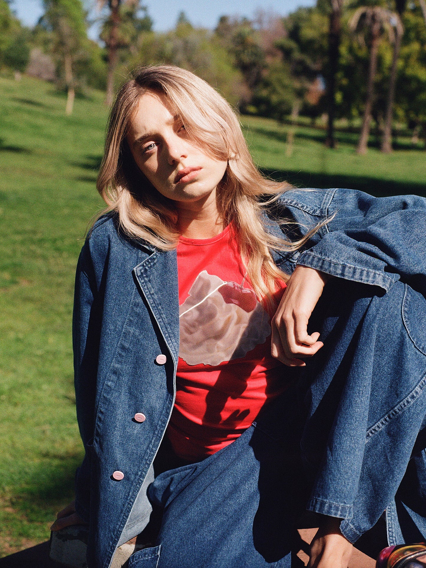 Lenticular Crew Tank - Cherry Whip Patch