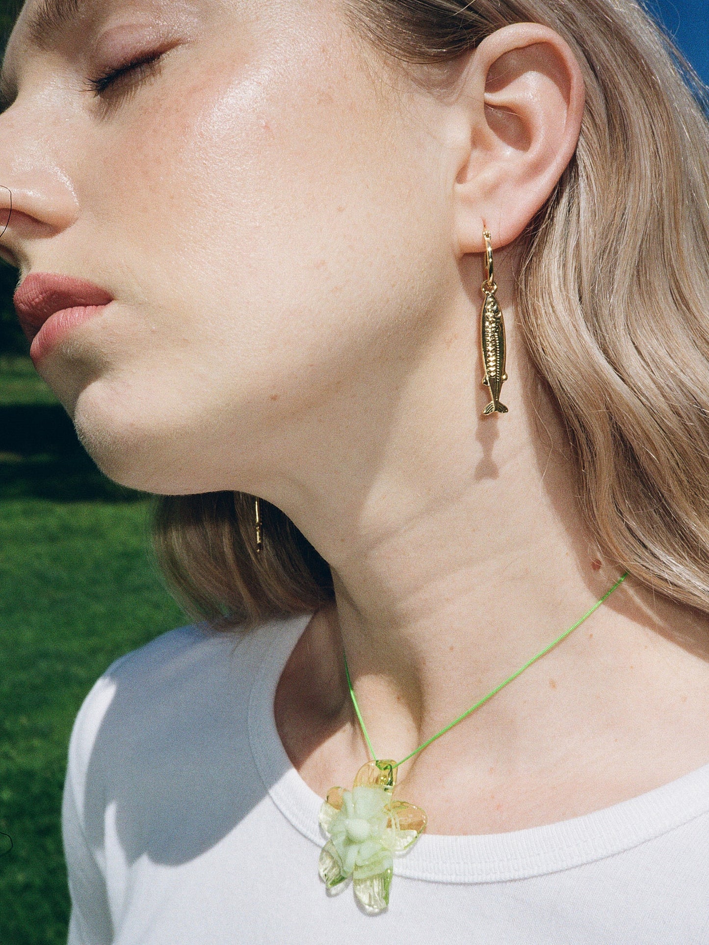 Anchovy Earrings - Gold