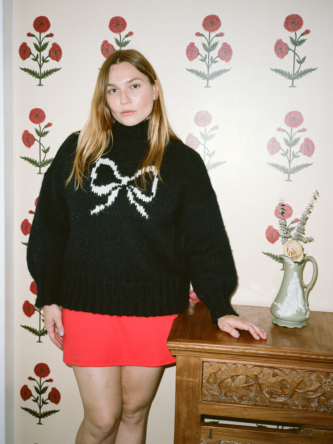 Cece Turtleneck - Ink Bow