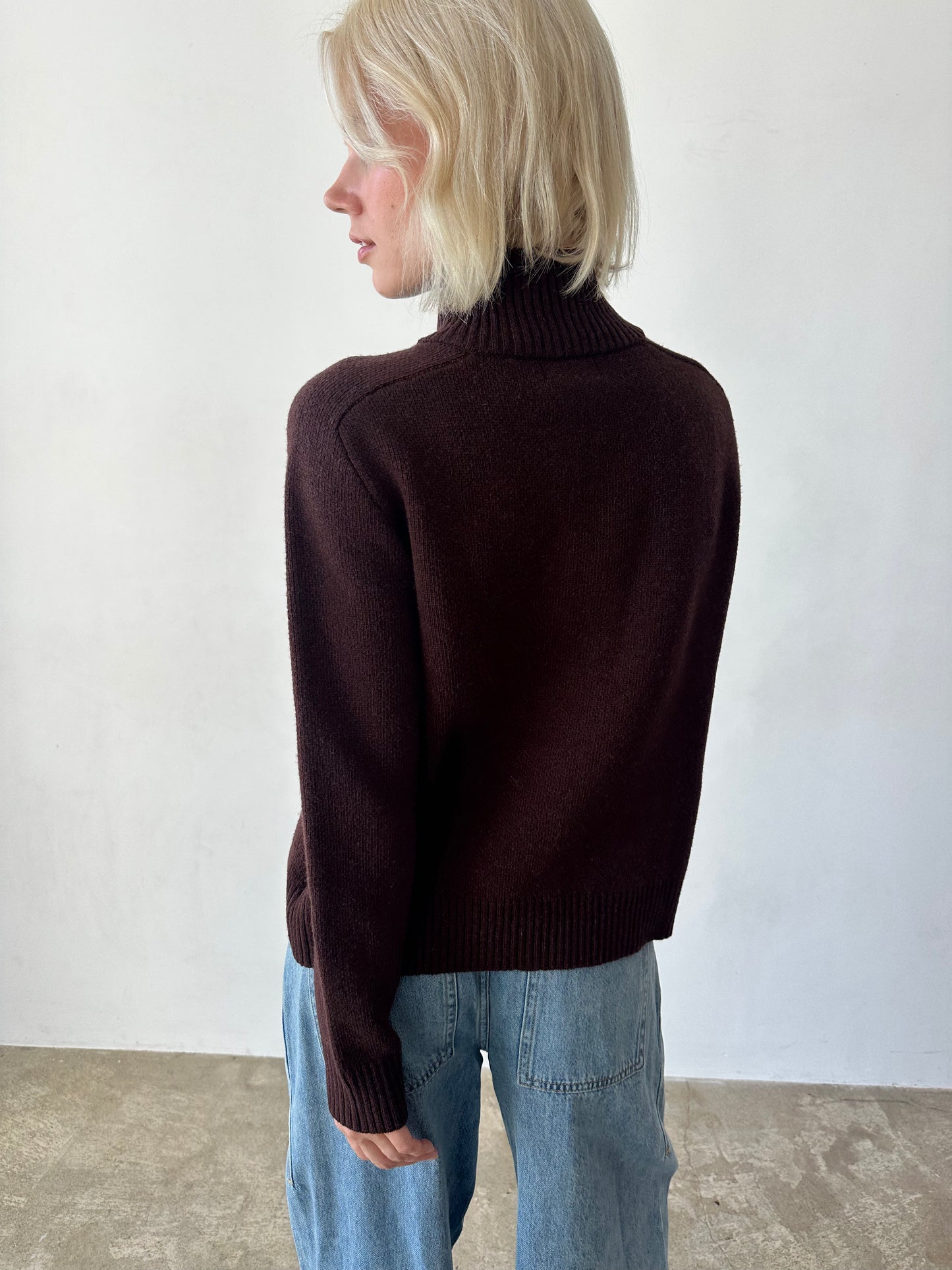 Olive Zip Up - Brown