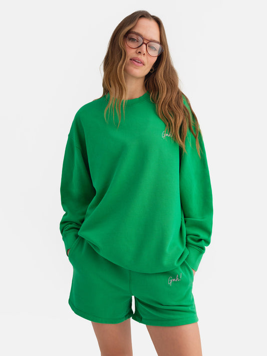 Organic Fleece Sweatshirt - Basil