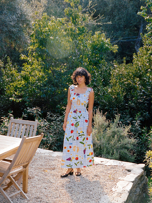 Printed Rib Jersey Maxi Dress - Multi – Lisa Says Gah