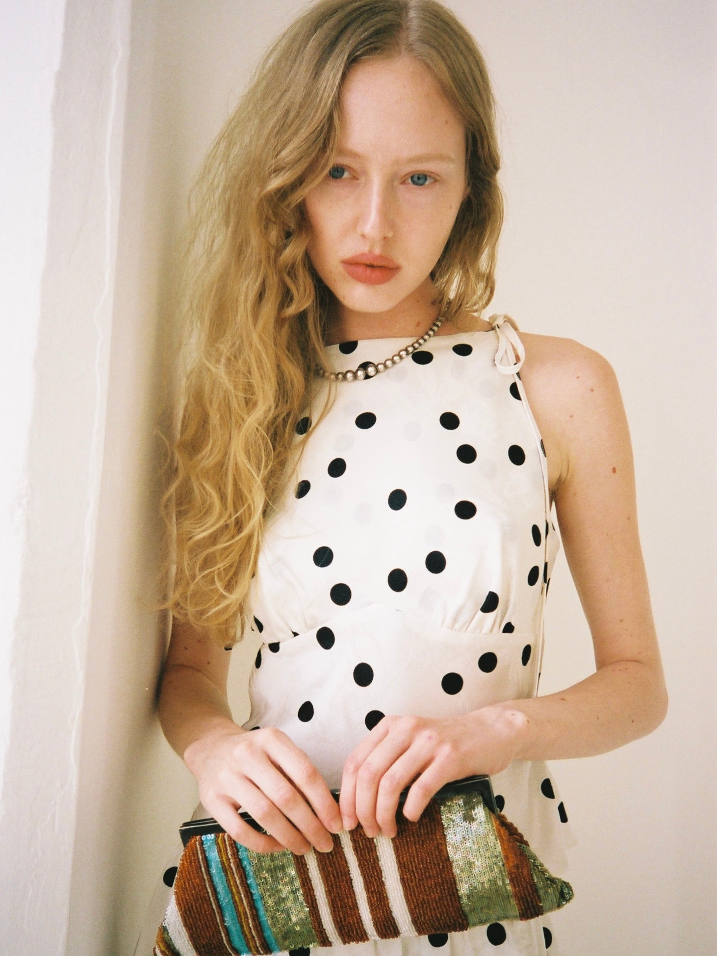 Lucy Top - White Dot