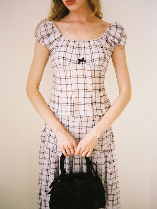 Pat Top - Ballet Plaid