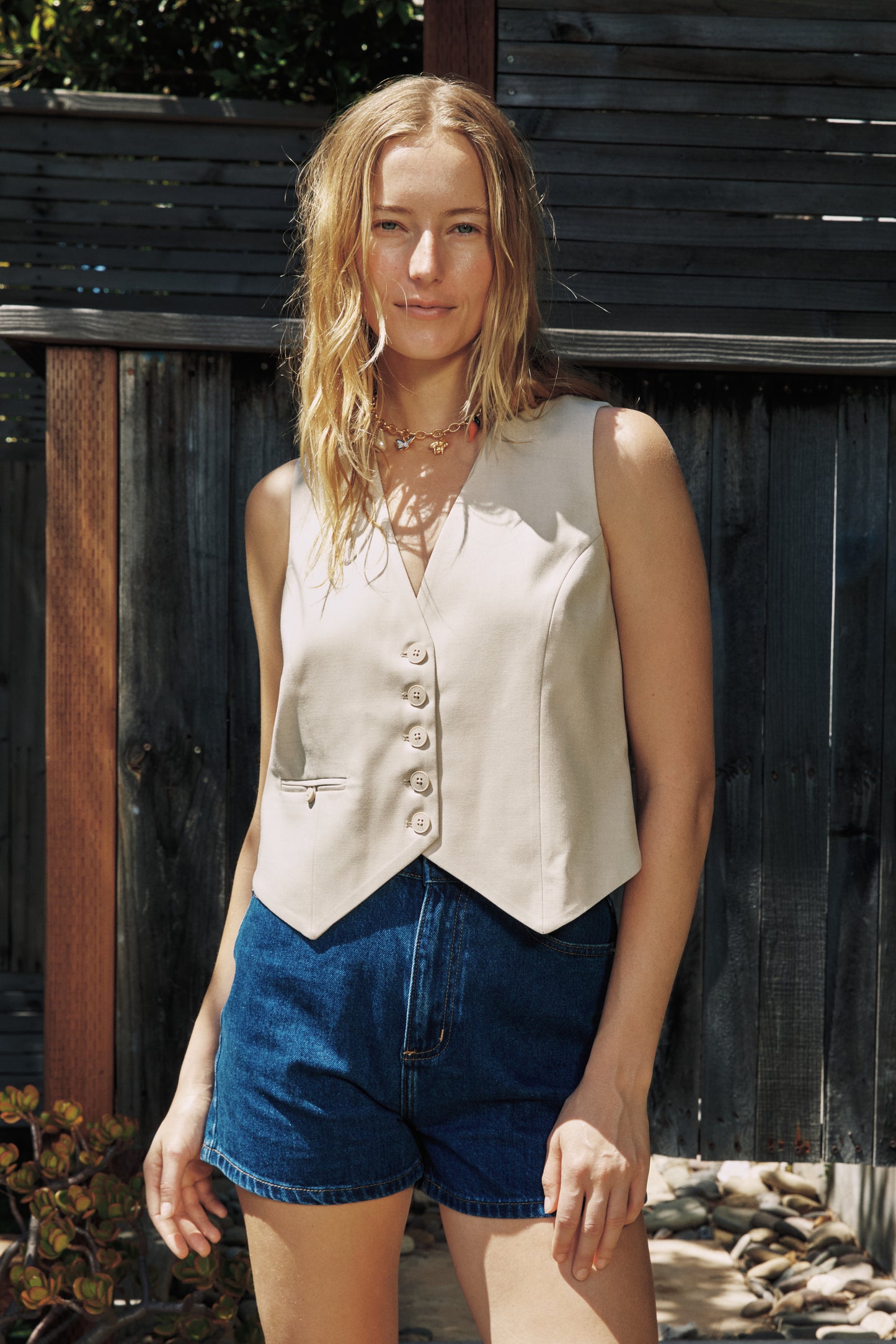 Organic Mom Short - Force Blue