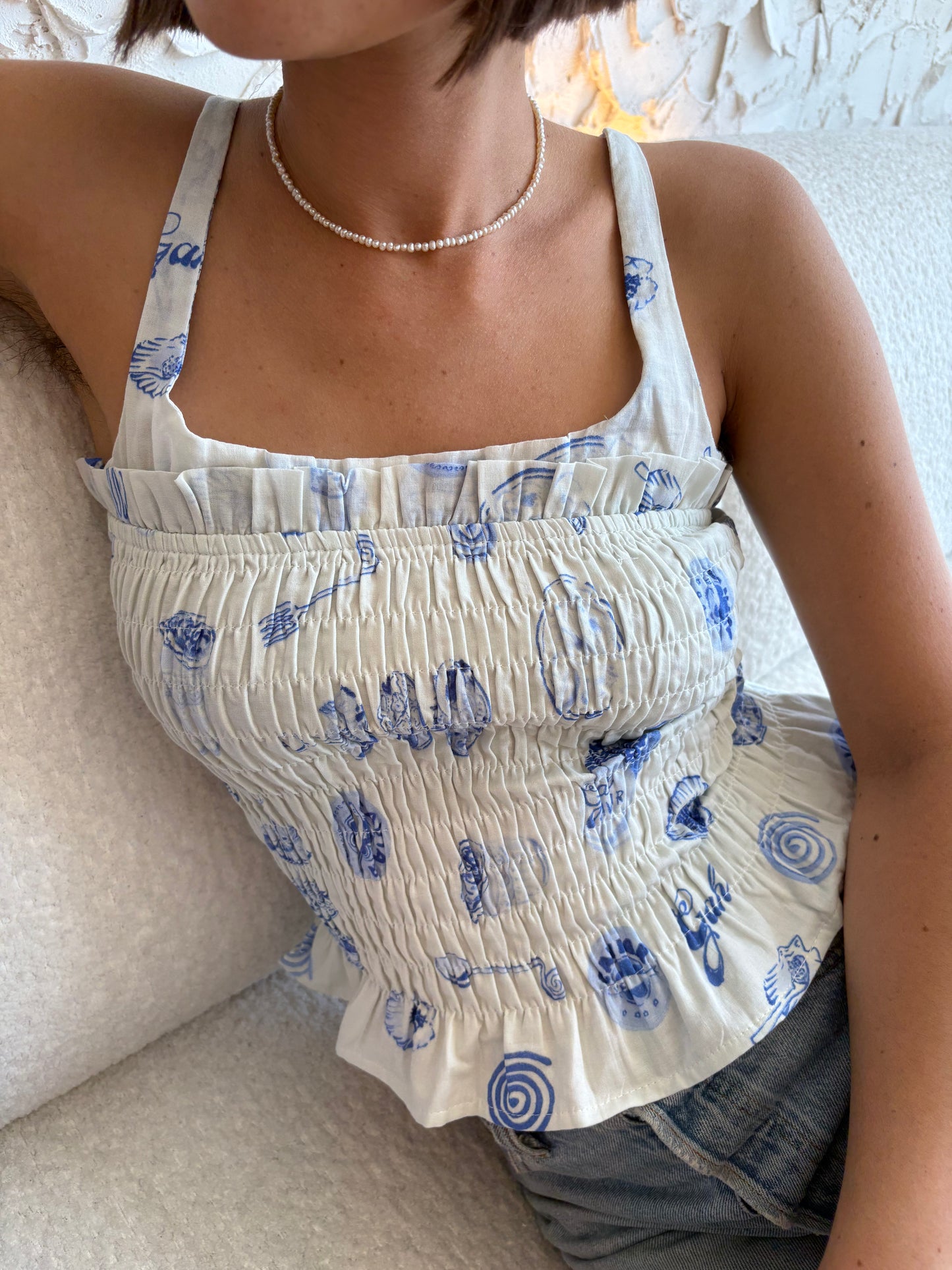 Cara Top - Caviar Dreams Blue Multi