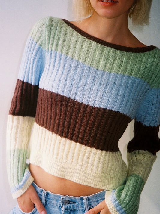 Avery Sweater - Mixed Stripe