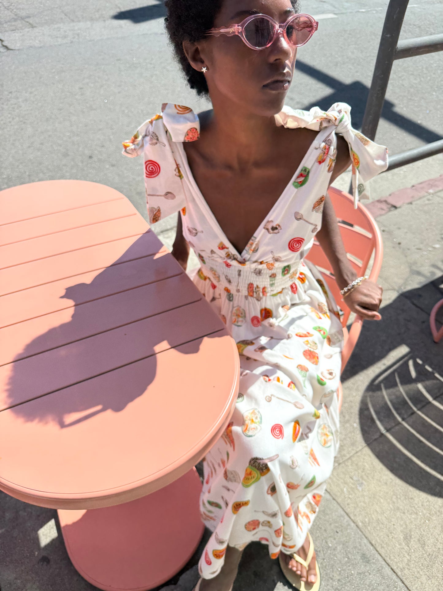 Monroe Dress - Caviar Dreams White