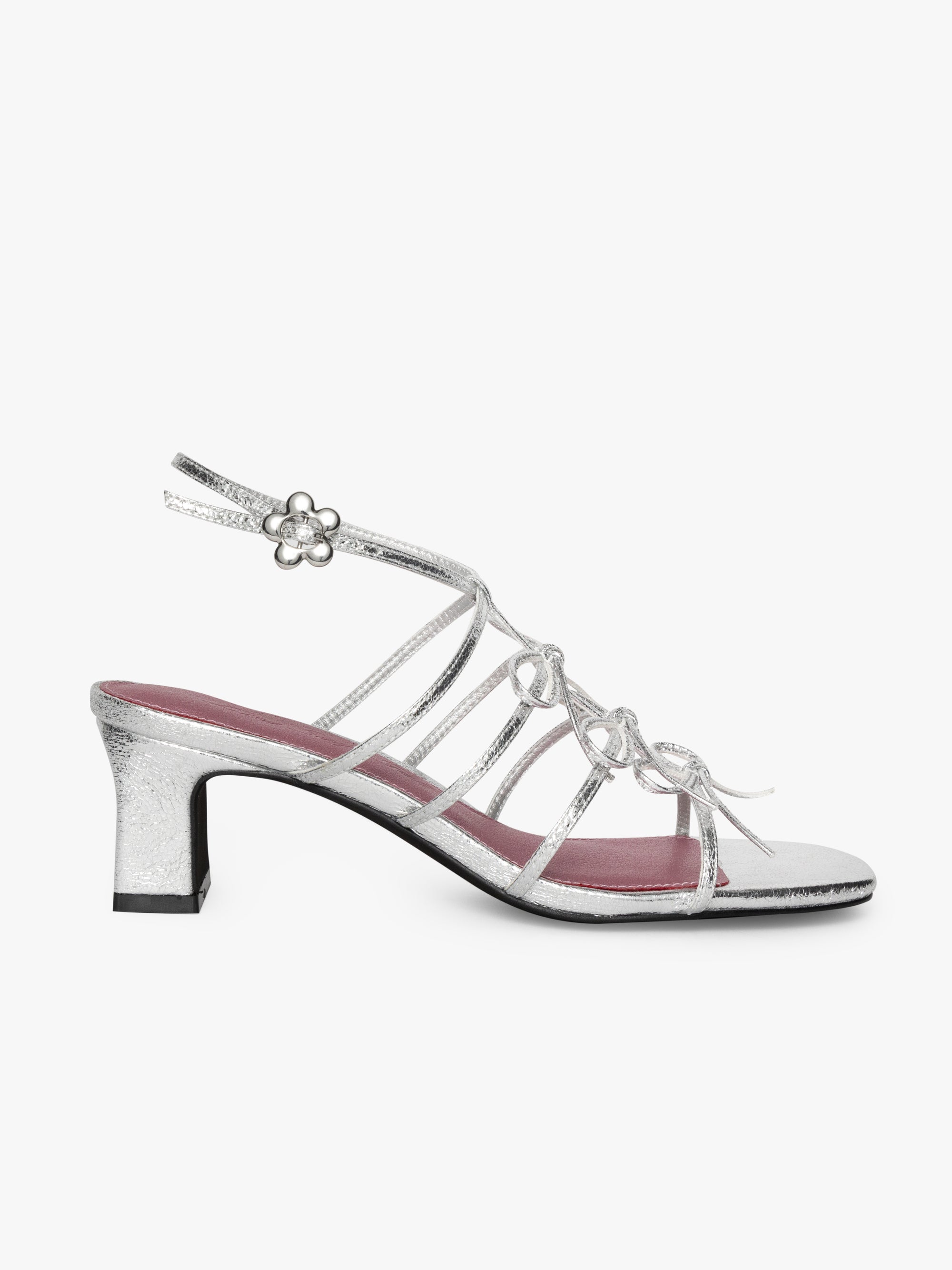 Carrie Bow Sandal - Silver/Pink – Lisa Says Gah