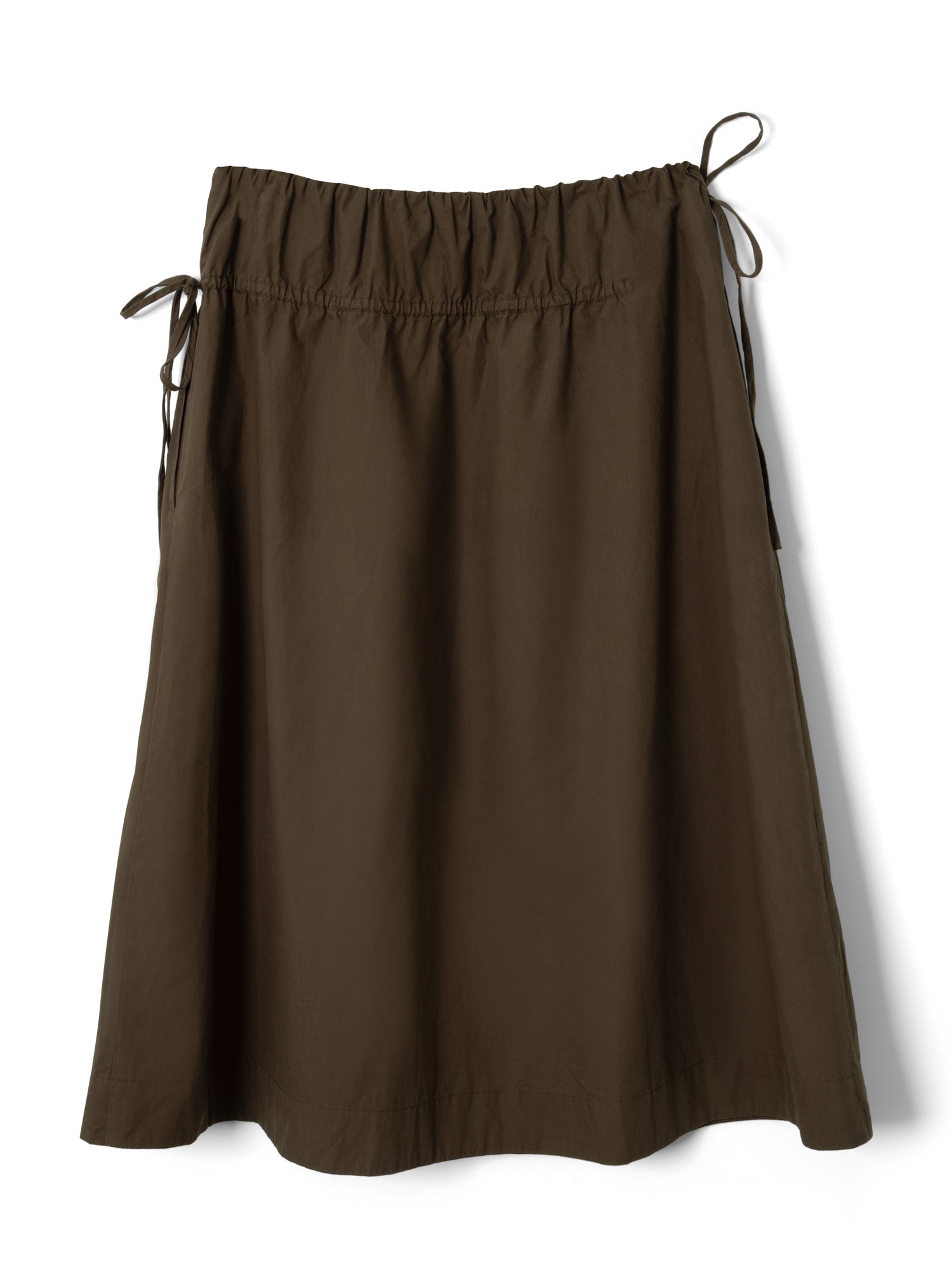 Caspia Volume Midi Skirt - Chocolate