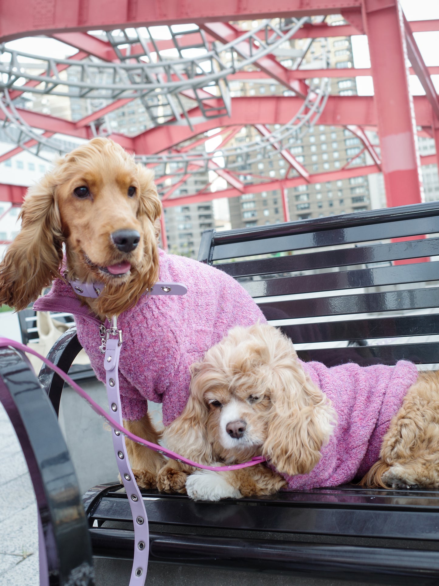 Dog Sweater - Pink Marble