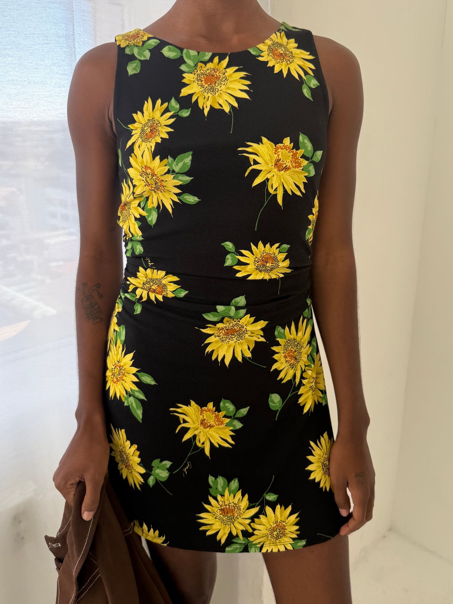 Cindy Dress - Midnight Sunflower