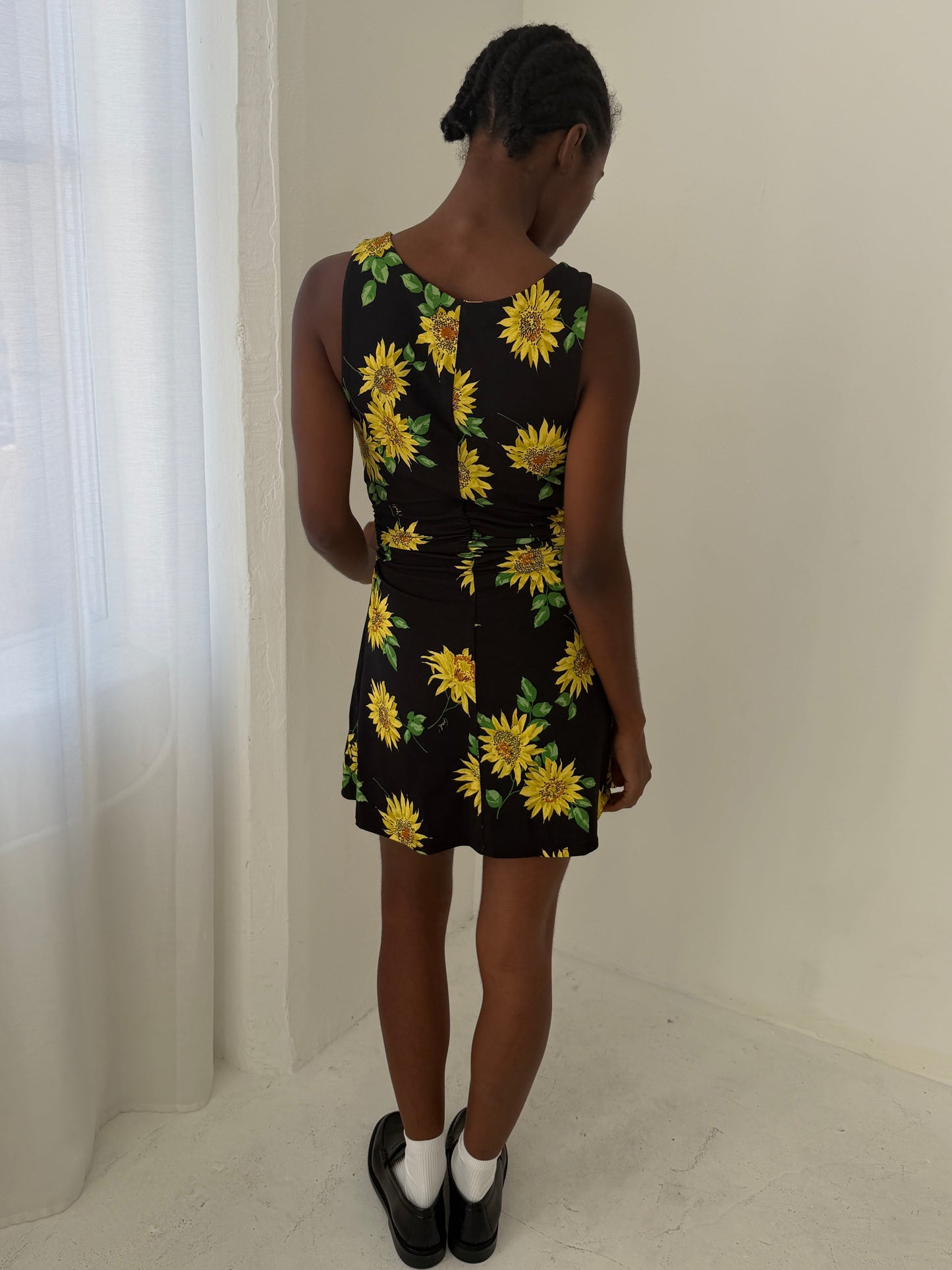 Cindy Dress - Midnight Sunflower