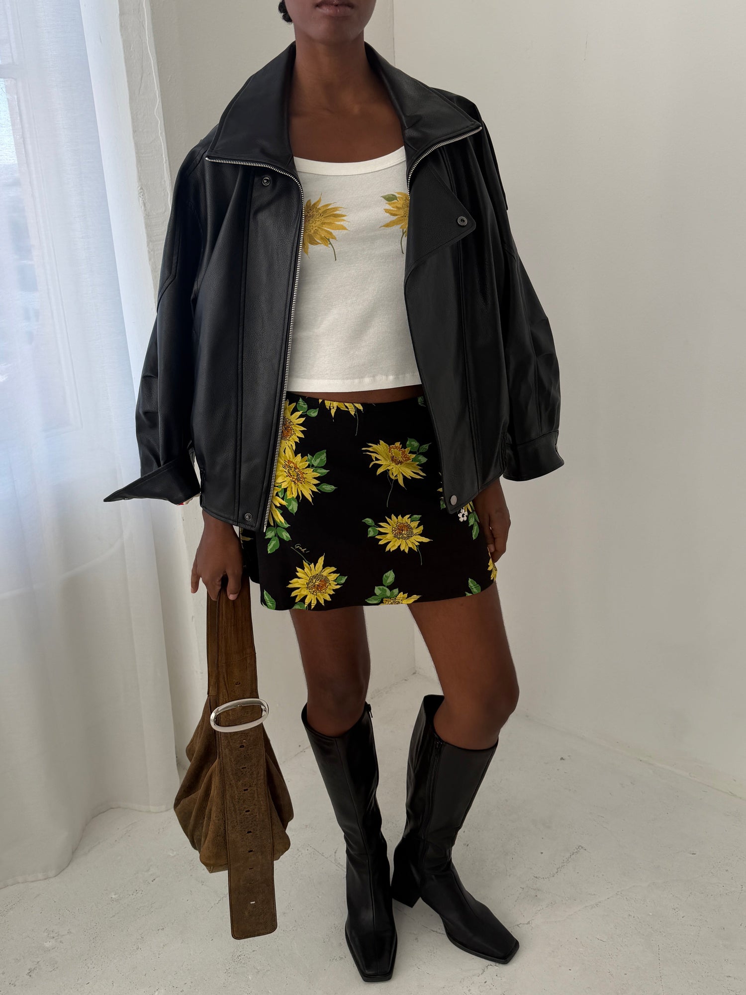 Darcy Skort - Midnight Sunflower