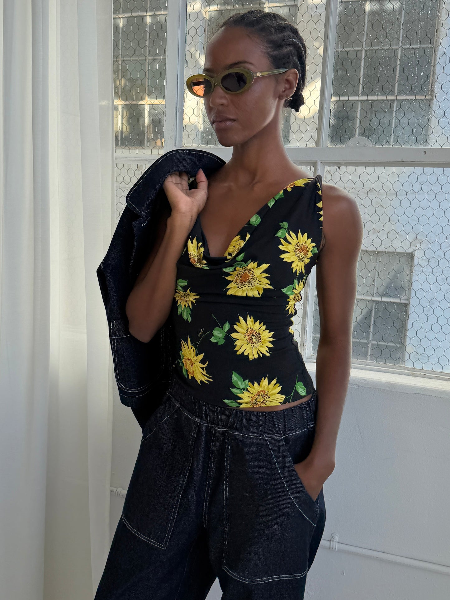 Jean Top - Midnight Sunflower