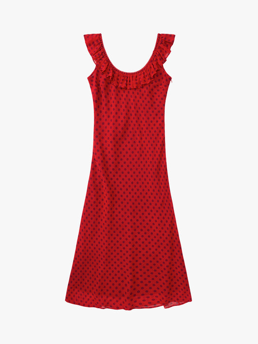 Dahlia Dress - Red Dot