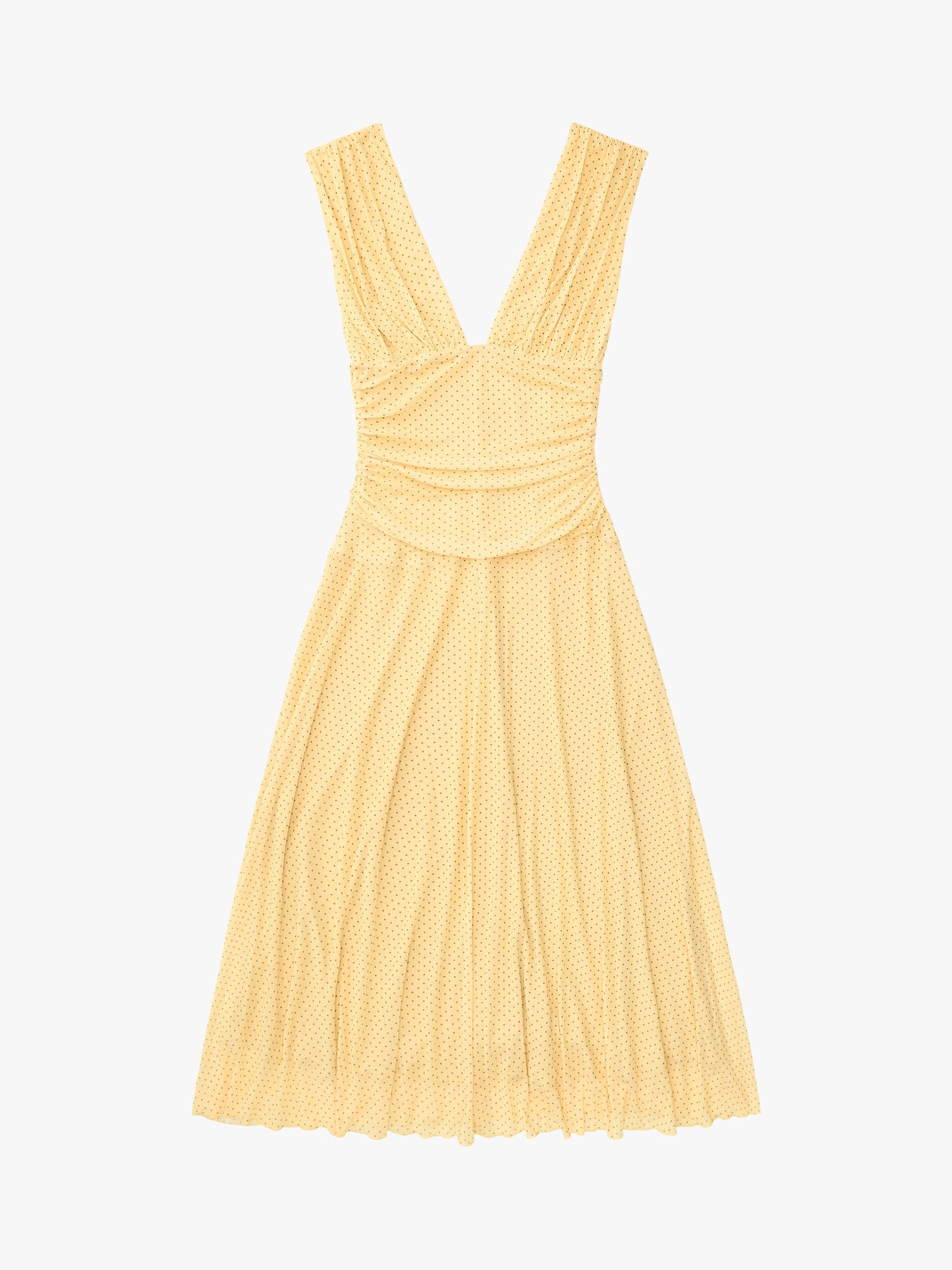 Maribel Dress - Yellow Dot