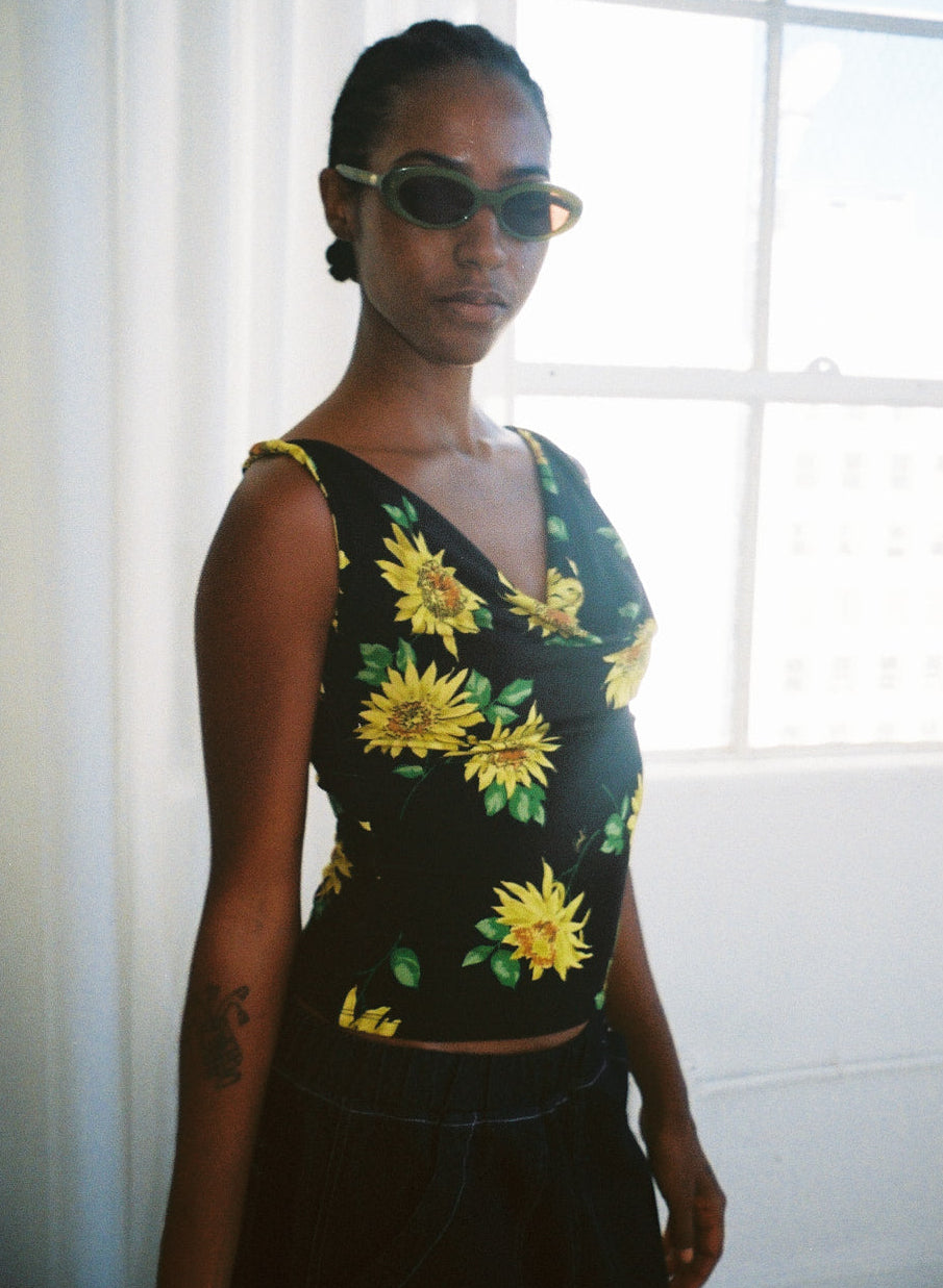 Jean Top - Midnight Sunflower