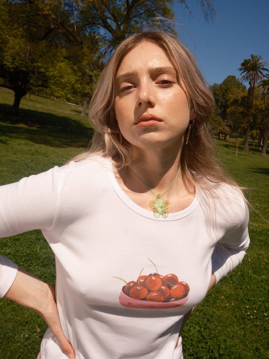 Hibiscus Necklace - Green