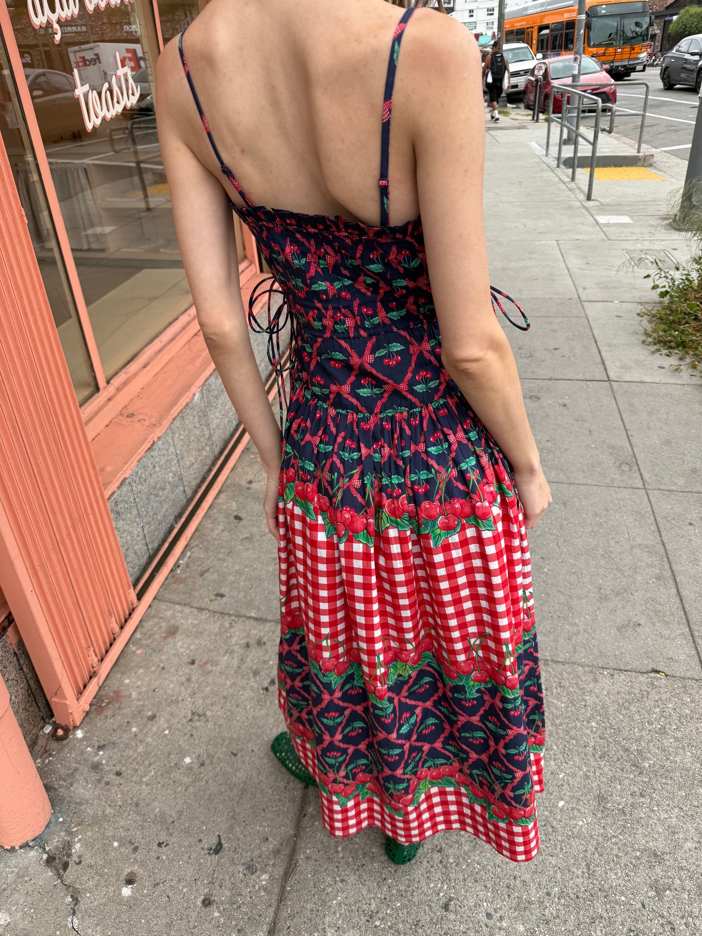 Kelia Midi Dress - Cherry Pie