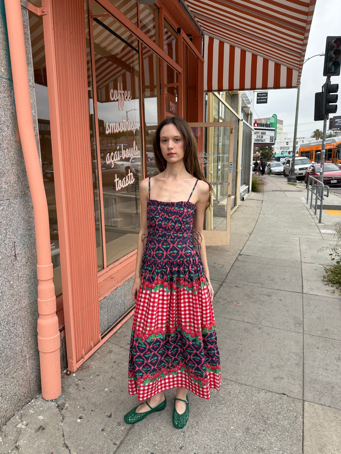 Kelia Midi Dress - Cherry Pie