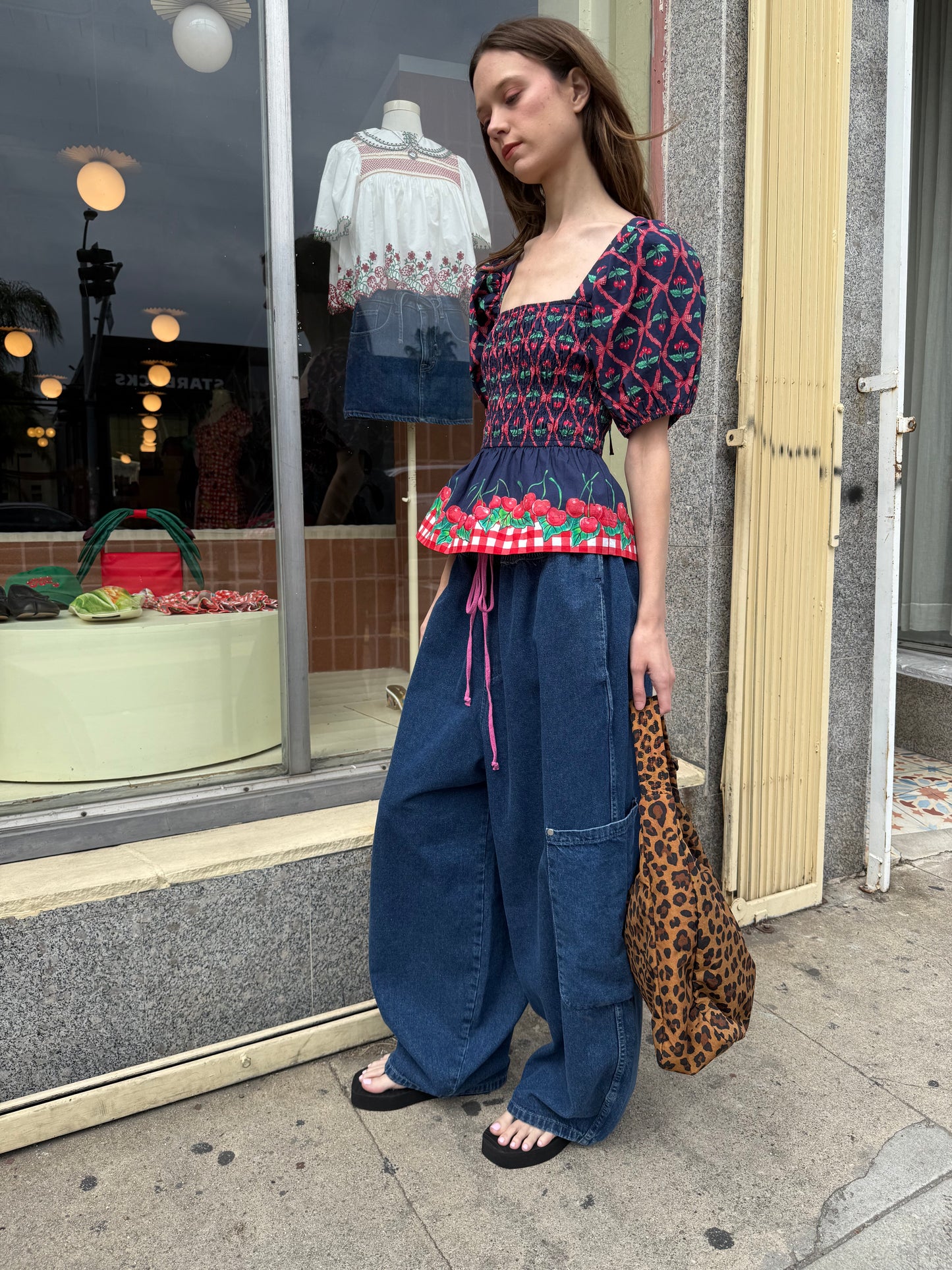 Allegra Blouse - Cherry Pie