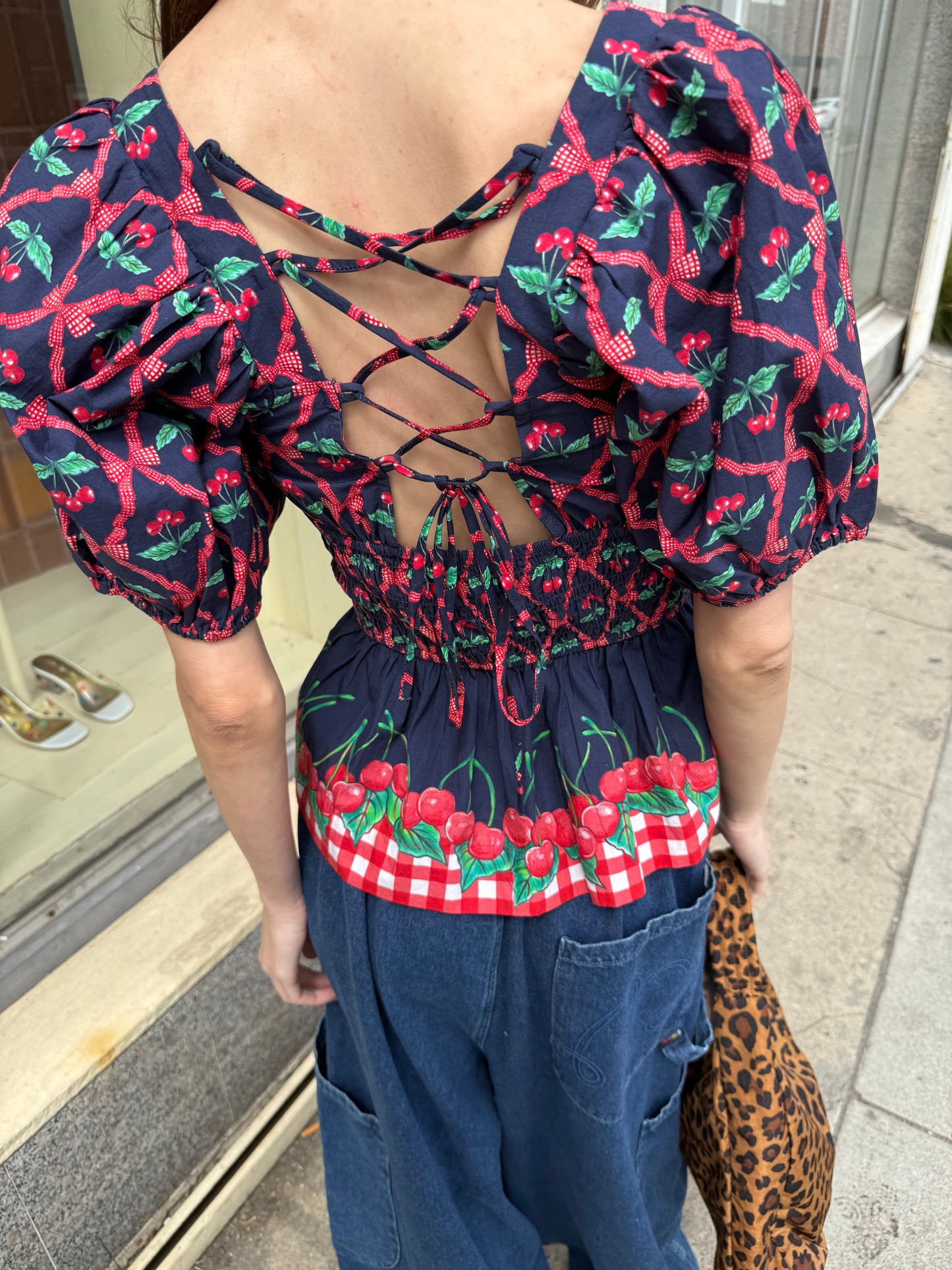 Allegra Blouse - Cherry Pie