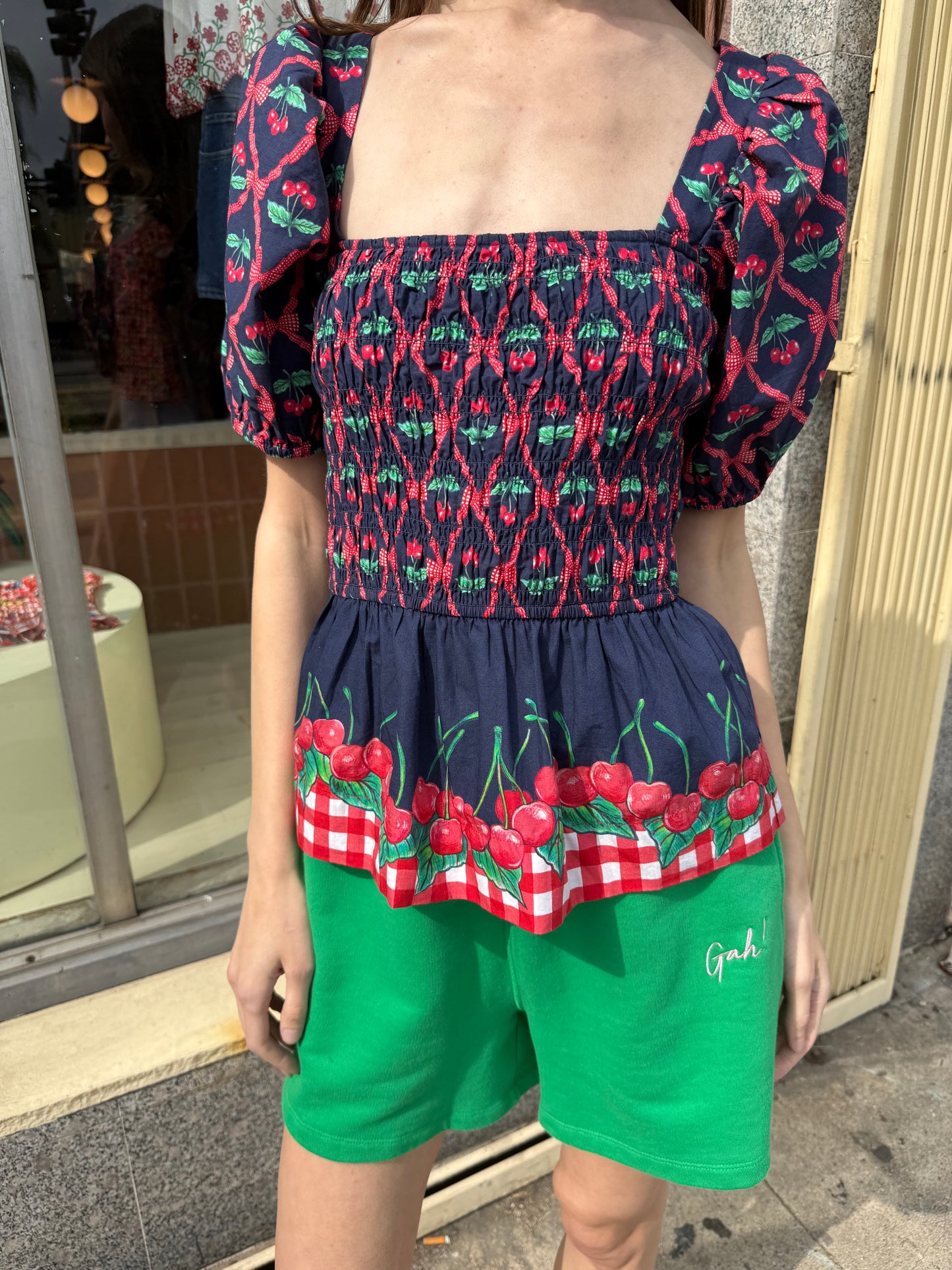 Allegra Blouse - Cherry Pie