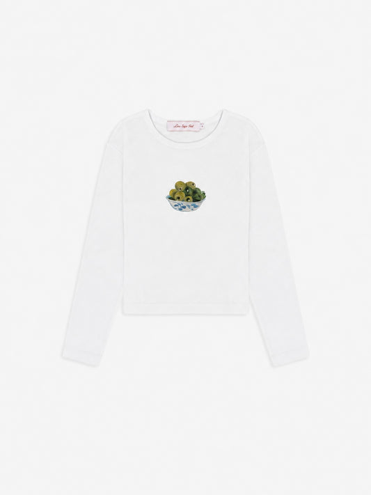 Dana Long Sleeve Tee - Olive Bowl