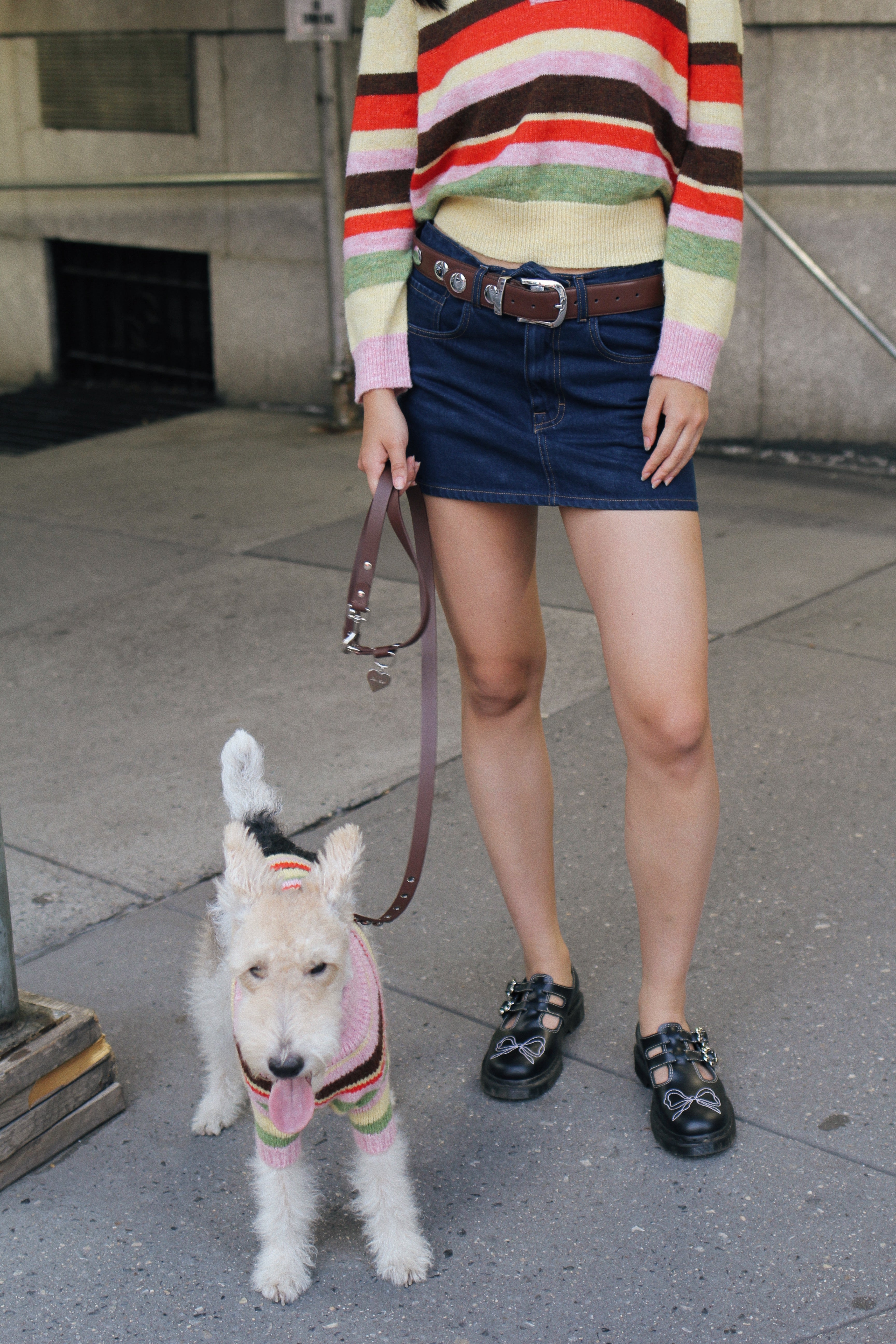 【COLOR iN ID】Leather pleated layered belt Emery Belt - Brown – Lisa Says Gah