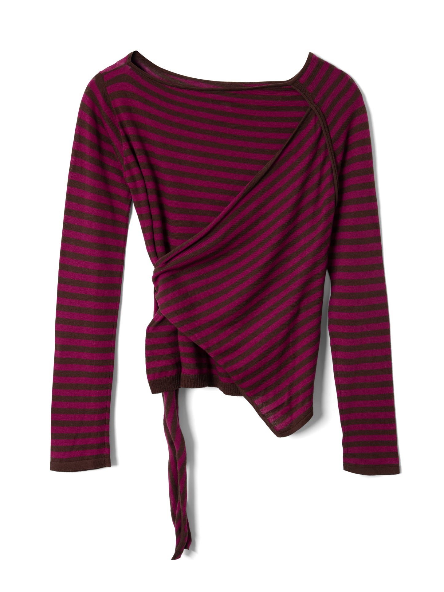 Hannie Sheer Tie Jumper - Stripe