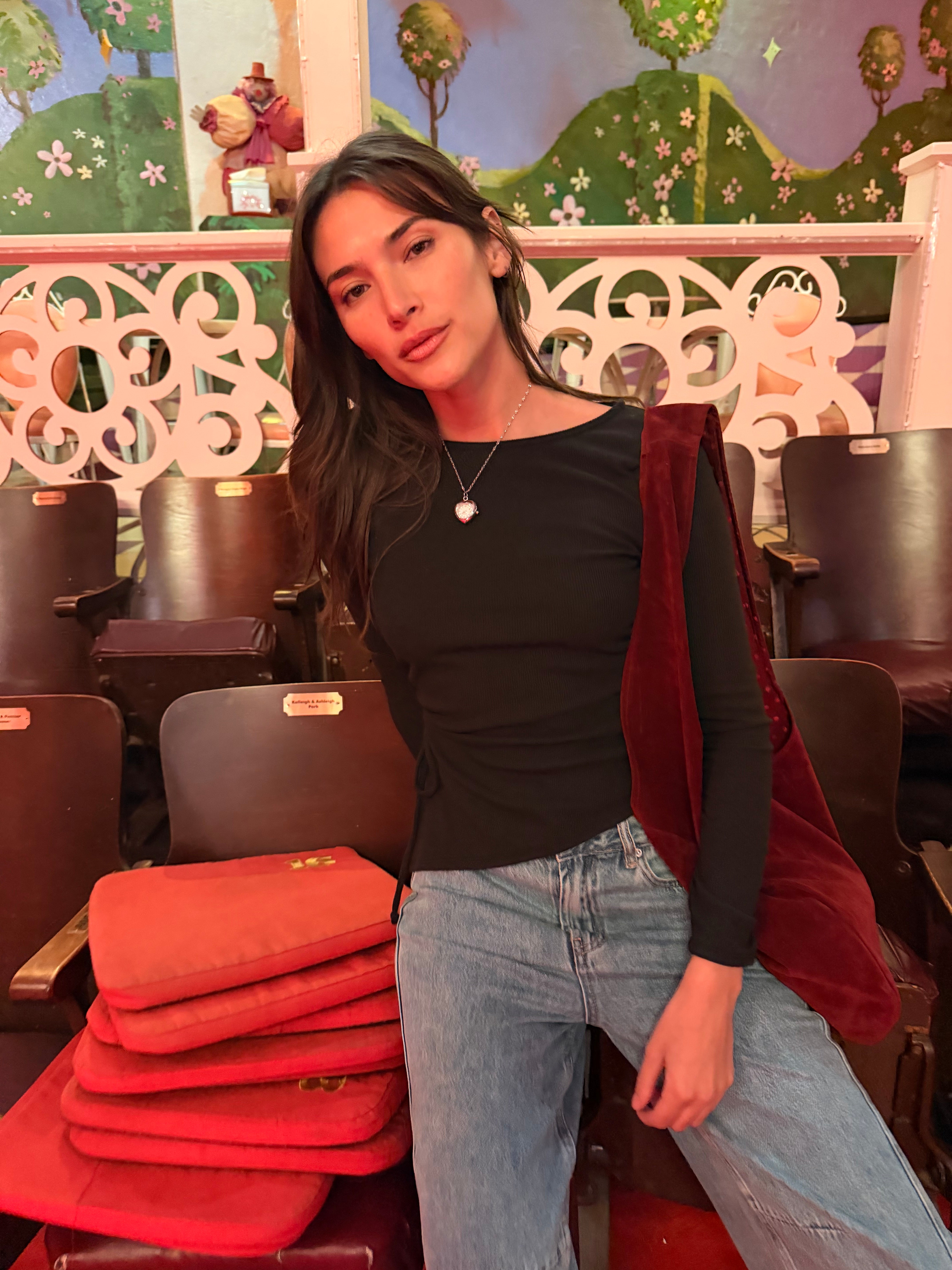 Emma Long Sleeve Top - Black Rib – Lisa Says Gah