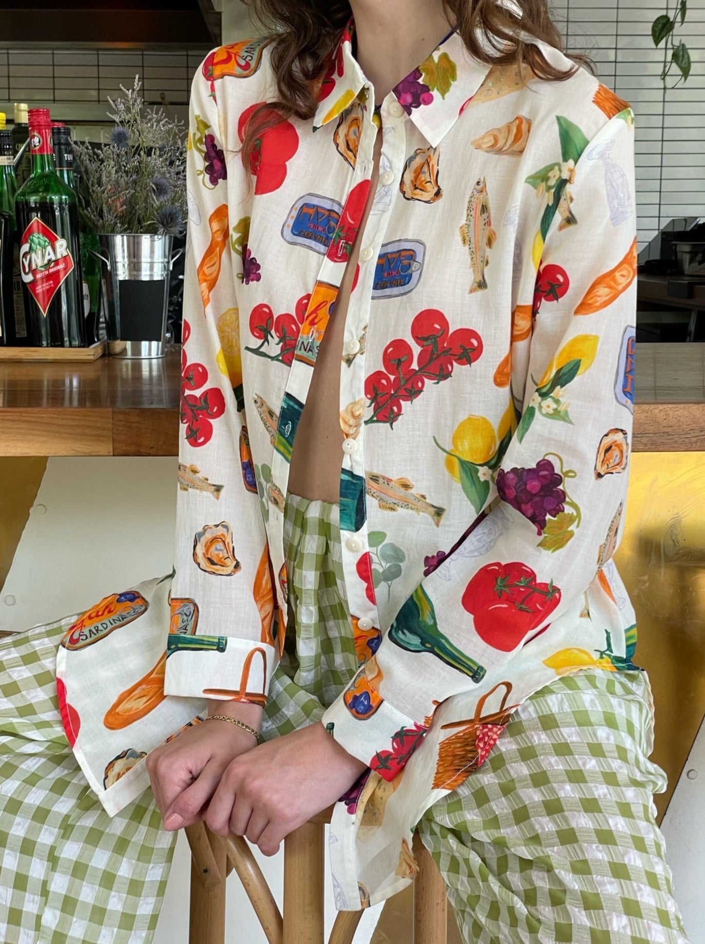 Tessa Button Down - Italian Summer Ivory – Lisa Says Gah