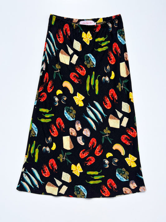 Sandy Midi Skirt - Tapas Black