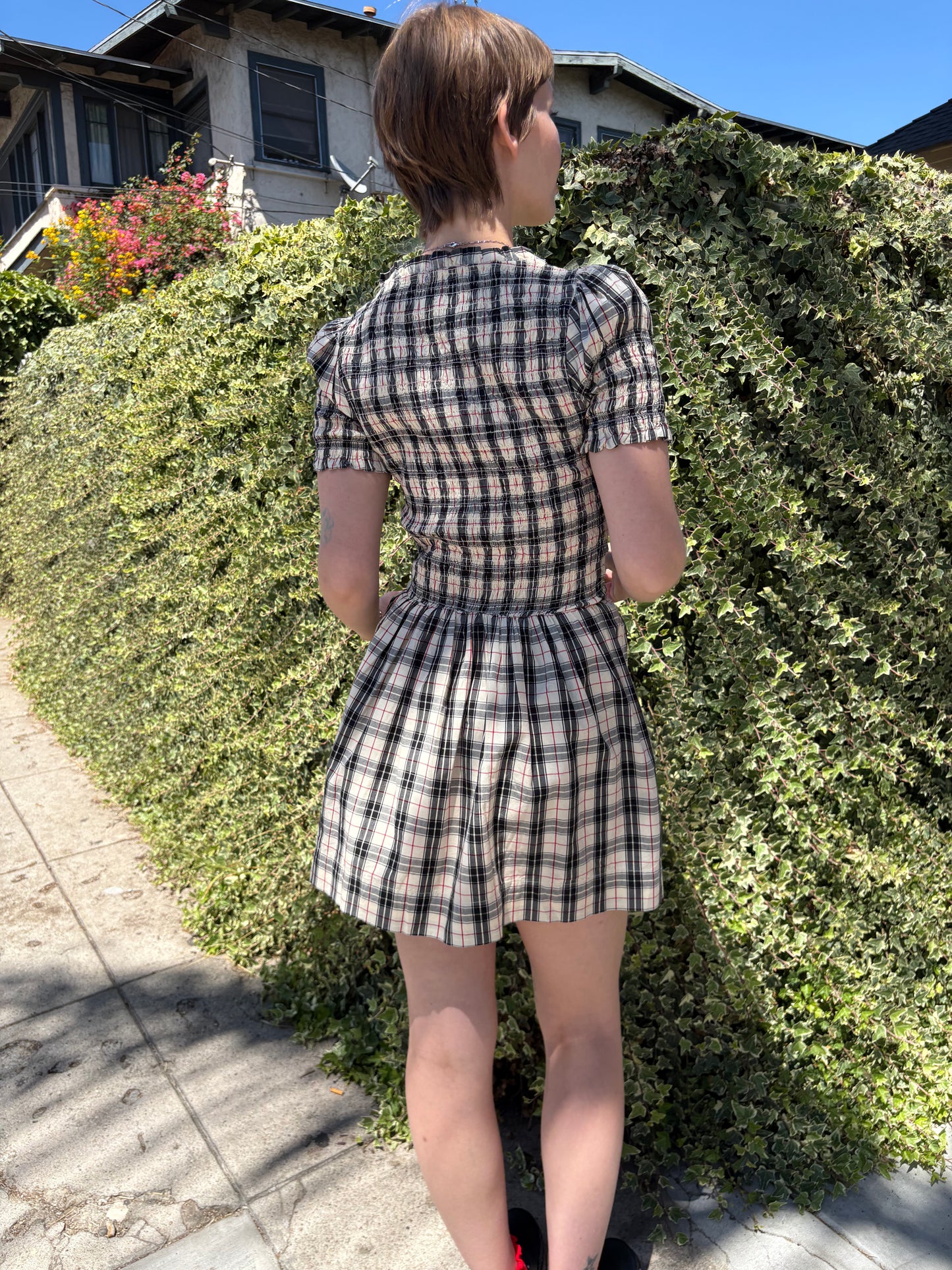 Mansi Mini Dress - Butter Check