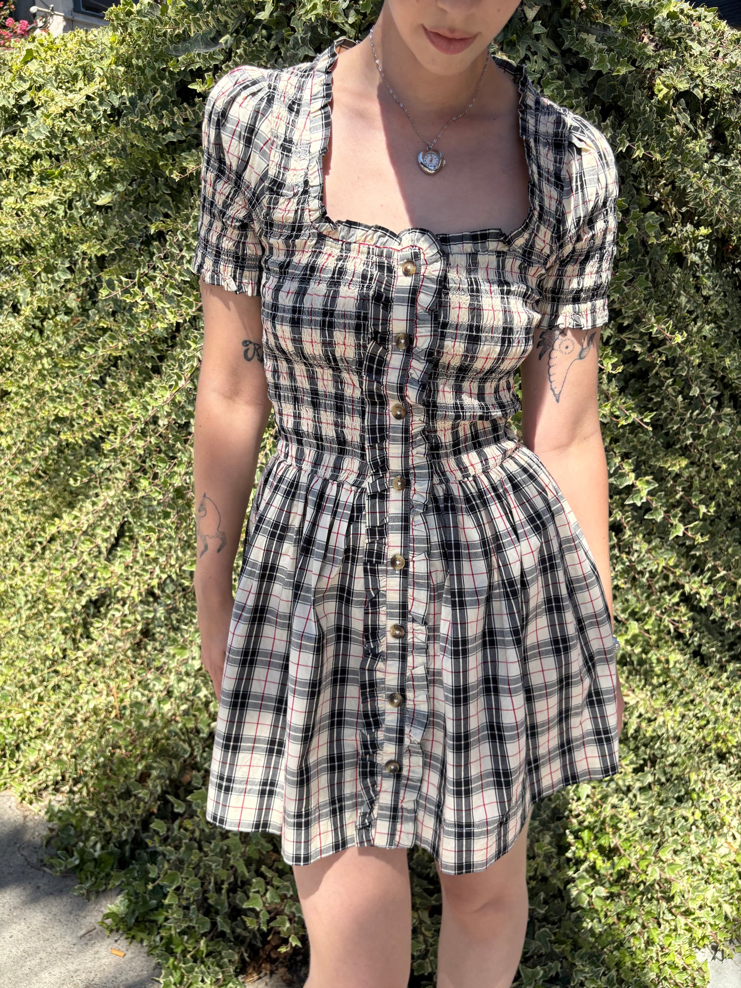 Mansi Mini Dress - Butter Check