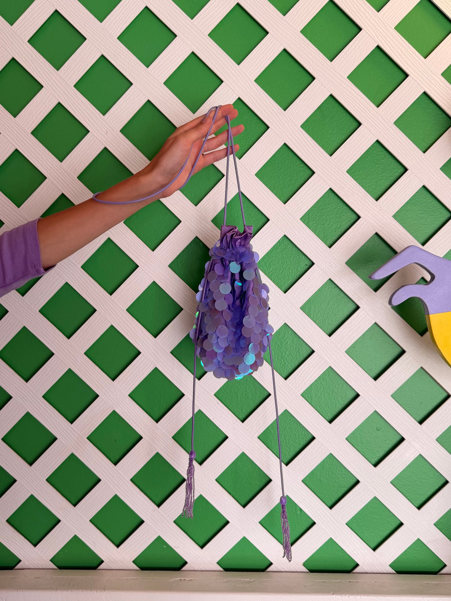 Luca Bag - Lilac Paillette