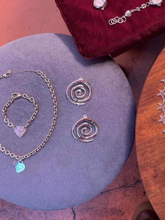 Vortex Earrings - Silver