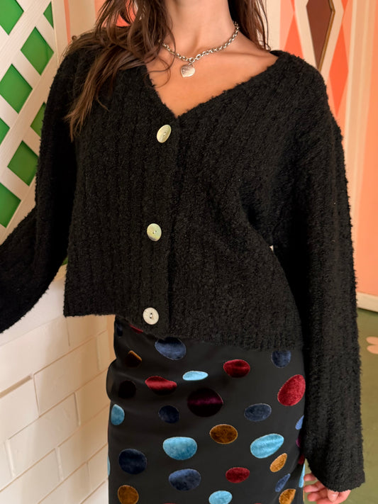 Issa V-Neck Cardi - Black